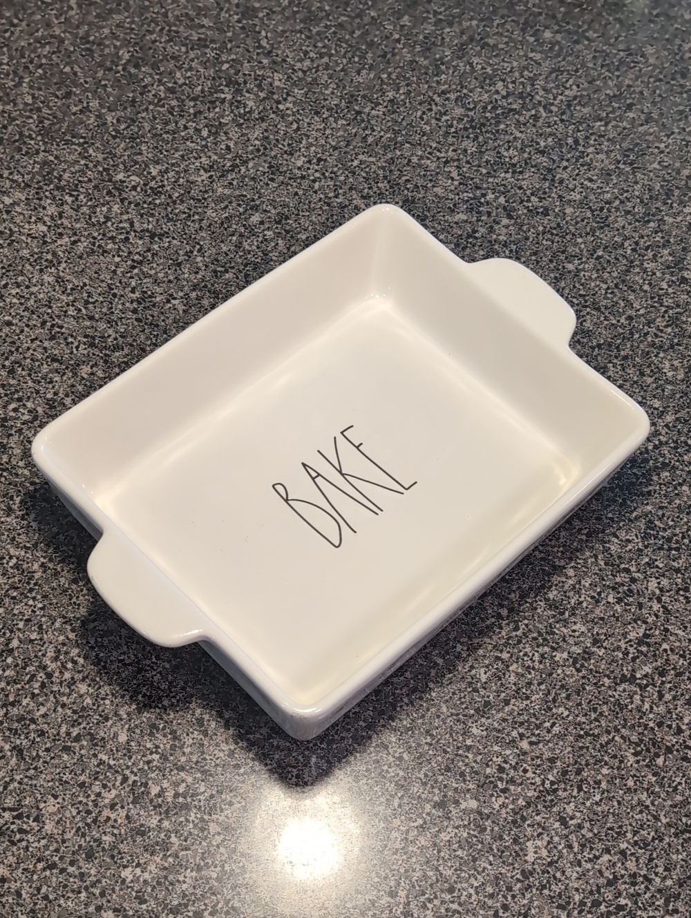 Rae Dunn White Ceramic 'BAKE' Rectangular Baking Dish